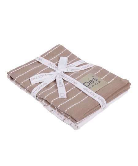 DAS HOME ΣΕΤ ΠΟΤΗΡΟΠΑΝΑ 2ΤΜΧ 30Χ50 0825 TAUPE, WHITE