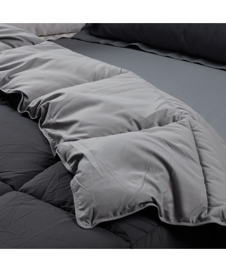 DAS HOME ΠΑΠΛΩΜΑ ΜΟΝΟ HAPPY 9693 BLACK, GREY 160Χ220