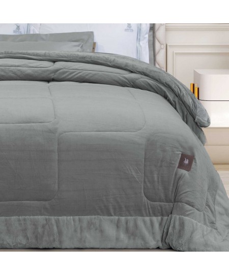 GREENWICH POLO CLUB ΚΟΥΒΕΡΤΟΠΑΠΛΩΜΑ VELVET KING PREMIUM 3967 GREY 240Χ250