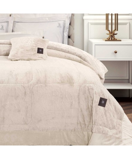 GREENWICH POLO CLUB ΚΟΥΒΕΡΤΟΠΑΠΛΩΜΑ RABBIT FAUX FUR KING PREMIUM 3962 IVORY 240X250