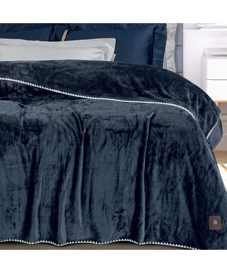 GREENWICH POLO CLUB ΚΟΥΒΕΡΤΑ FLEECE 220X240 ESSENTIAL 4442 ROYAL BLUE