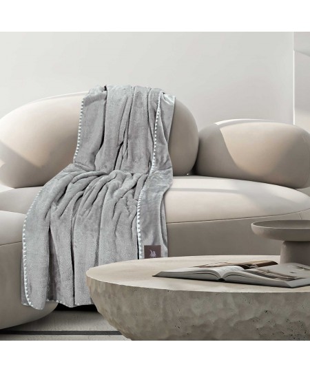 GREENWICH POLO CLUB ΚΟΥΒΕΡΤΑ ΚΑΝΑΠΕ FLEECE 130Χ170 ESSENTIAL 4439 GREY