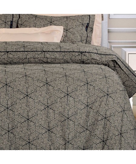 GREENWICH POLO CLUB ΣΕΤ ΣΕΝΤΟΝΙΑ ΥΠΕΡΔΙΠΛΑ ESSENTIAL 2366 BEIGE, BLACK 240Χ260