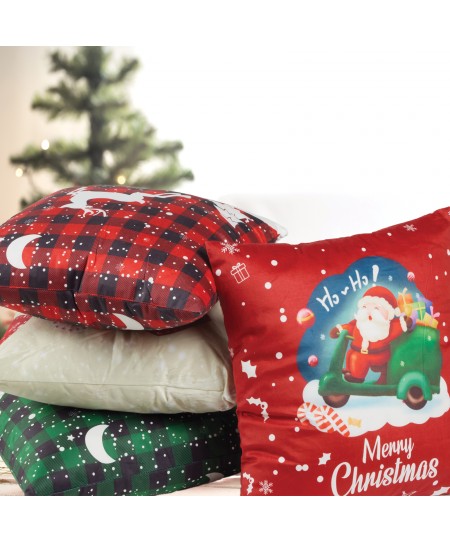 DAS HOME CHRISTMAS ΜΑΞΙΛΑΡΙ ΦΙΓΟΥΡΑΣ 45X45 0852 RED