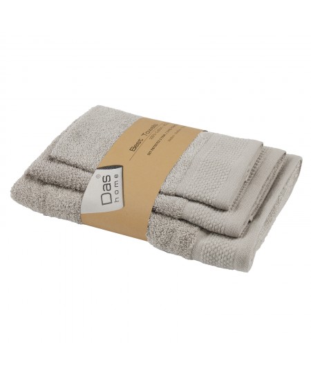 DAS HOME ΣΕΤ ΠΕΤΣΕΤΕΣ 3ΤΕΜΑΧΙΩΝ BEST 0834 GREY