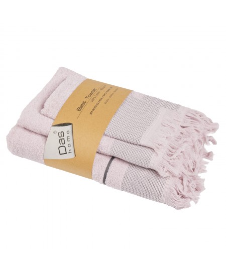 DAS HOME ΣΕΤ ΠΕΤΣΕΤΕΣ 3ΤΕΜΑΧΙΩΝ BEST 0838 LILAC