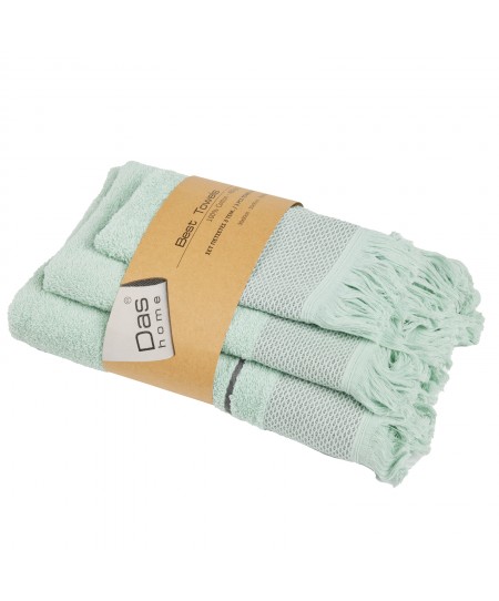 DAS HOME ΣΕΤ ΠΕΤΣΕΤΕΣ 3ΤΕΜΑΧΙΩΝ BEST 0839 MINT