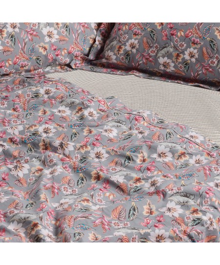 DAS HOME ΣΕΤ ΣΕΝΤΟΝΙΑ ΥΠΕΡΔΙΠΛΑ DAILY 3176 GREY, PINK 240Χ260