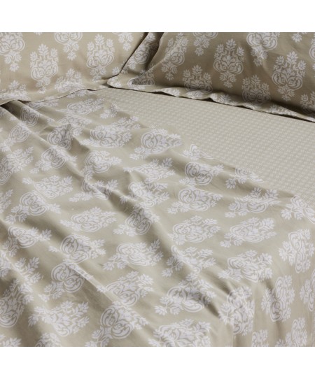 DAS HOME ΣΕΤ ΣΕΝΤΟΝΙΑ ΥΠΕΡΔΙΠΛΑ HAPPY 9689 TAUPE 240Χ260