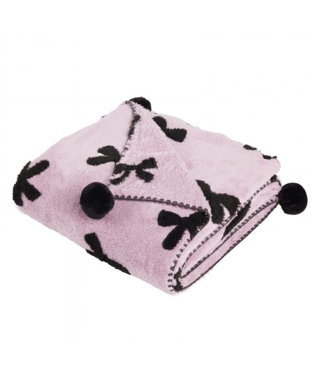 DAS HOME ΚΟΥΒΕΡΤΑ ΚΑΝΑΠΕ JACQUARD FLEECE 1381 LILAC 130Χ170