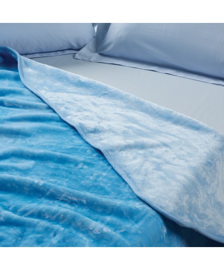 DAS KIDS ΚΟΥΒΕΡΤΑ VELOUR MONH 0291 BABY BLUE 160Χ220