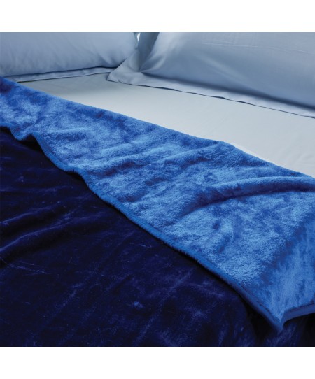 DAS KIDS ΚΟΥΒΕΡΤΑ VELOUR MONH 0292 BLUE 160Χ220
