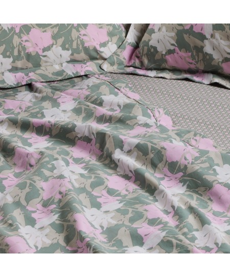 DAS HOME ΣΕΤ ΠΑΠΛΩΜΑΤΟΘΗΚΗ ΥΠΕΡΔΙΠΛΗ DAILY 3175 GREEN, PINK 220Χ240