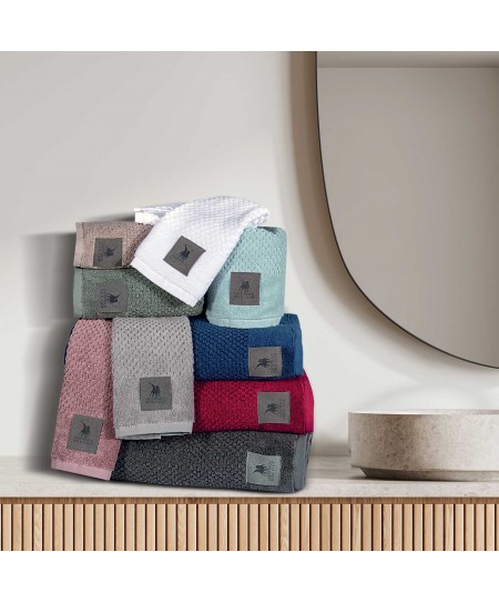 GREENWICH POLO CLUB ΠΕΤΣΕΤΑ ΠΡΟΣΩΠΟΥ 50Χ90 PREMIUM 4115 ROYAL WHITE