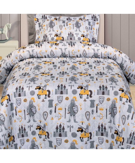 GREENWICH POLO CLUB ΚΟΥΒΕΡΛΙ MONO ESSENTIAL 8861 CREAM, GREY 160Χ240