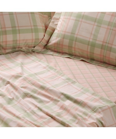 DAS HOME ΣΕΤ ΣΕΝΤΟΝΙΑ ΜΟΝΑ ΜΕ ΛΑΣΤΙΧΟ CASUAL 5443 MINT, PINK 120X200+35