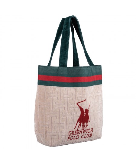 GREENWICH POLO CLUB ΤΣΑΝΤΑ ΘΑΛΑΣΣΗΣ 55Χ40 ESSENTIAL 5225 RED, TAUPE