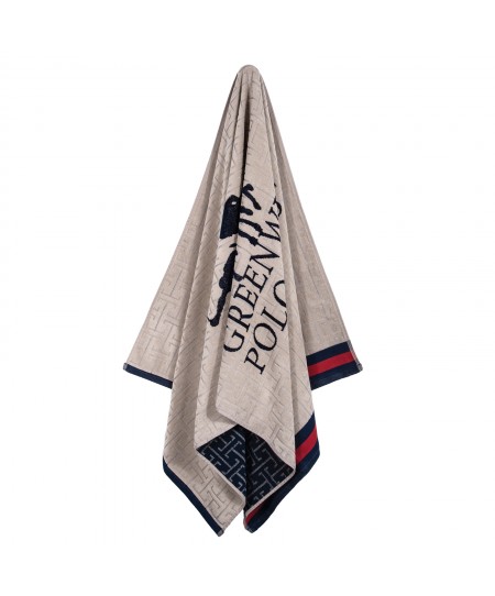 GREENWICH POLO CLUB ΠΕΤΣΕΤΑ ΘΑΛΑΣΣΗΣ 90Χ180 ESSENTIAL 5226 BLUE, TAUPE