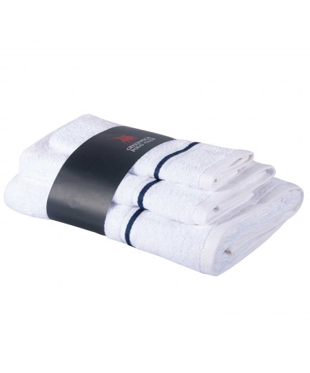 GREENWICH POLO CLUB ΣΕΤ ΠΕΤΣΕΤΕΣ 3 ΤΕΜΑΧΙΩΝ COZY 4100 WHITE