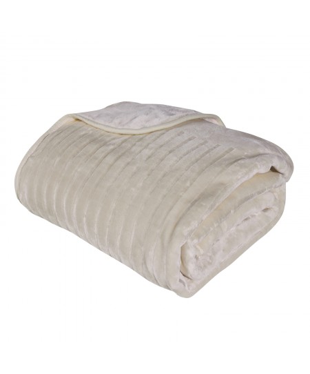 DAS HOME ΚΟΥΒΕΡΤΑ VELOUR ΥΠΕΡΔΙΠΛΗ 1351 BEIGE