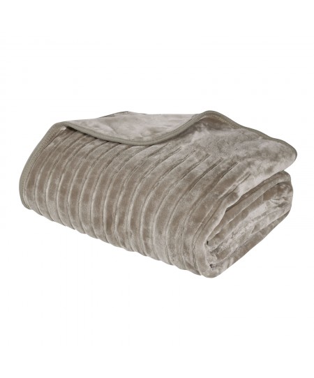 DAS HOME ΚΟΥΒΕΡΤΑ VELOUR MONH 1350 TAUPE