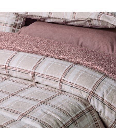 DAS HOME ΣΕΤ ΣΕΝΤΟΝΙΑ ΜΟΝΑ HAPPY FLANNEL 9701 TAUPE 170Χ260