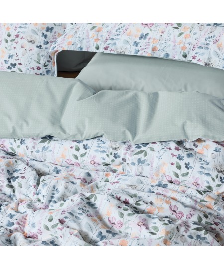 DAS HOME ΣΕΤ ΣΕΝΤΟΝΙΑ ΜΟΝΑ ΜΕ ΛΑΣΤΙΧΟ CASUAL 5453 MULTICOLOR 120Χ200+35