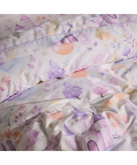 DAS KIDS ΣΕΤ ΠΑΠΛΩΜΑΤΟΘΗΚΗ ΜΟΝΗ 4989 LILAC 160Χ240