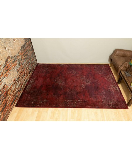 Χαλί Transitional ezzo Prestige 6010AHH Burgundy - Ροτόντα 1.60x1.60