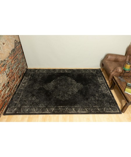 Χαλί Transitional ezzo Prestige 6010AHY Fume - Ροτόντα 2.00x2.00