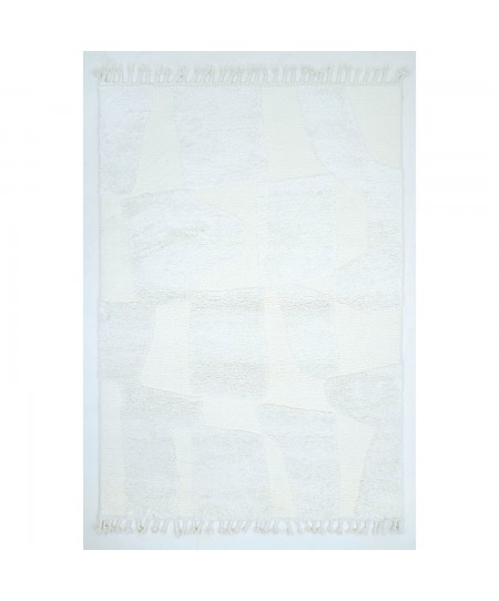 Χαλί ezzo Neve Shaggy D110A1A CREAM - Bed Set (3 pieces)