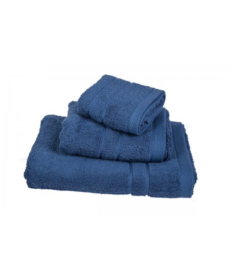 Πετσέτα Le Blanc Πεννιέ 600γρ/μ2 Blue Προσώπου (50x95)