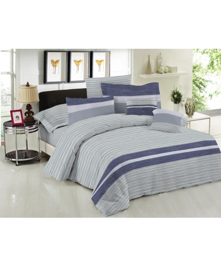 Σετ Σεντόνια Le Blanc Premium Cotton 100% Brooklyn Ice Υπέρδιπλα (240x270)