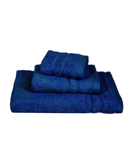 Πετσέτα ΚΟΜΒΟΣ Πεννιέ 500γρ/μ2 Blue Grey Προσώπου 50x90