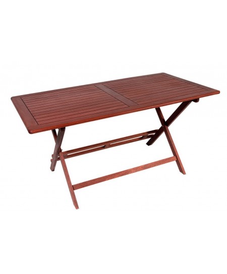 Ξύλινο ,Παραλ/μο Πτυσσόμενο Τραπέζι Red Shorea 150 x 80 x 75(h)cm