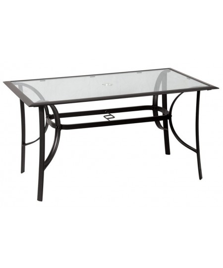 Μεταλλικό Παραλ/μο Τραπέζι Με Πλαίσιο Αλουμινίου 140 x 80 x 75(h)cm
