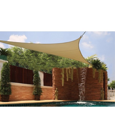 Τριγωνικό Διάτρητο Πανί Σκίασης 350 x 350 x 350cm