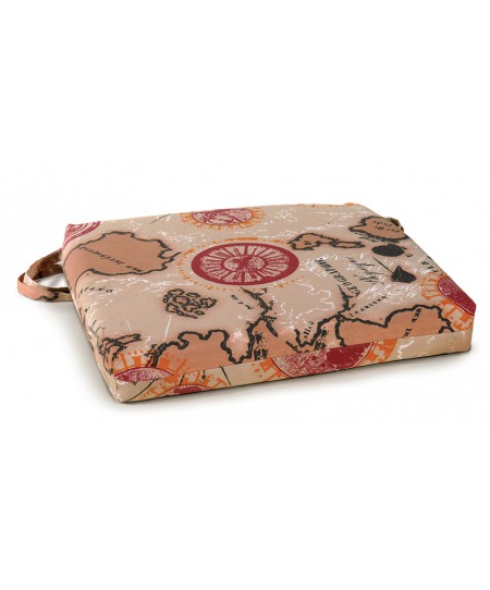 Μαξιλάρι Καθίσματος Για Μασίφ Καρέκλες 14 x 14 ,Καρέ ,Κύκλος Και Χιαστί 37 x 40 x 6cm