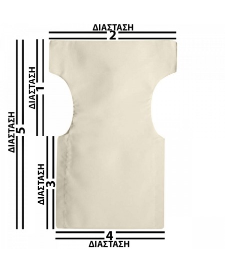 Εκρού Μονοκόμματο Πανί Σκηνοθέτη Με Ενισχυμένο Καραβόπανο