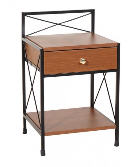 Μεταλλικό Κομοδίνο Με 1 Συρτάρι 37(w) x 36(d) x 61(h) cm