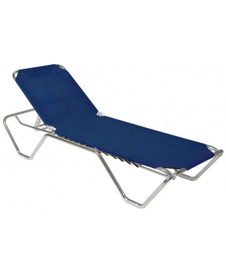 Μπλέ Στοιβαζόμενη Ξαπλώστρα Παραλίας 195 x 60 x 29(h)cm