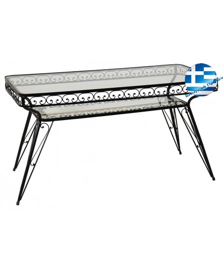 Γαλβανισμένο Παραλ/μο Τραπέζι Μασίφ 140 x 70 x 73(h)cm