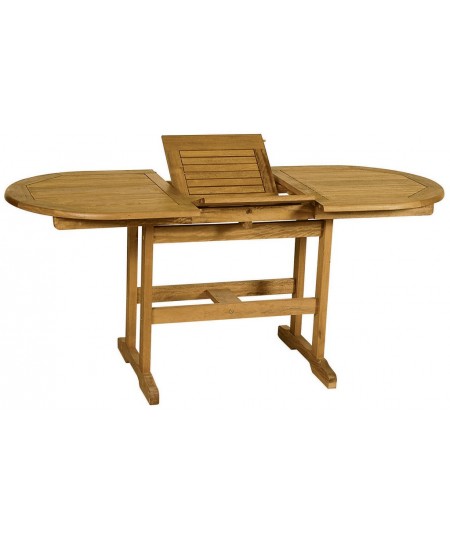 Οβάλ Επεκτεινόμενο τραπέζι Acacia ,120+40=160 x 70 x 75(H)cm