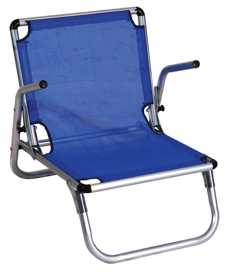 Μπλέ Πτυσσόμενη Καρέκλα Με Αλουμίνιο Σκελετό , 62(W) Χ 51(D) Χ 50(H)cm