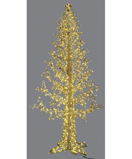 Led Flash Χριστουγεννιάτικο Δέντρο Με Θερμό Φωτισμό Με 1368Led Ip44, 200 x 400(h)cm