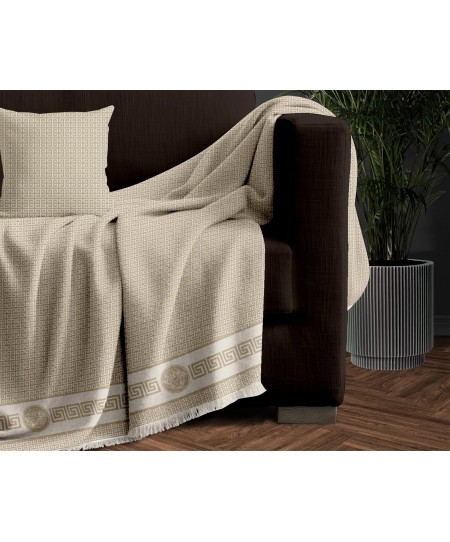 ΔΙΘ.ΡΙΧΤΑΡΙ MEANDROS BEIGE1 180Χ250 100% CHENILLE