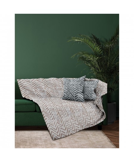 MONOΘ.ΡΙΧΤΑΡΙ MONZA BEIGE 180Χ180 100% CHENILLE