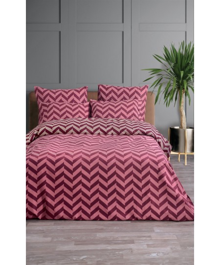 ΣΕΤ ΣΕΝΤ M FLAT ZIC ZAC (RED) FLANNEL  2*170X270CM 1*50Χ70CM 100%COTTON