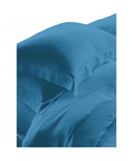 AZUR PETROL7 ΣΕΤ ΣΕΝΤΟΝΙΑ Υ/Δ 240x270cm 2*50Χ70CM  100%COTTONSATIN 230TC