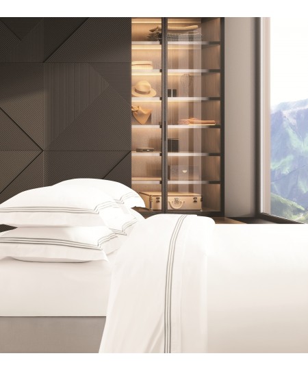 ASPEN3 BEIGE EMBROIDERY ΣΕΤ ΣΕΝΤΟΝΙΑ KING 2* 270Χ290CM 2*50X70CM 100% COT/SATIN 400TC